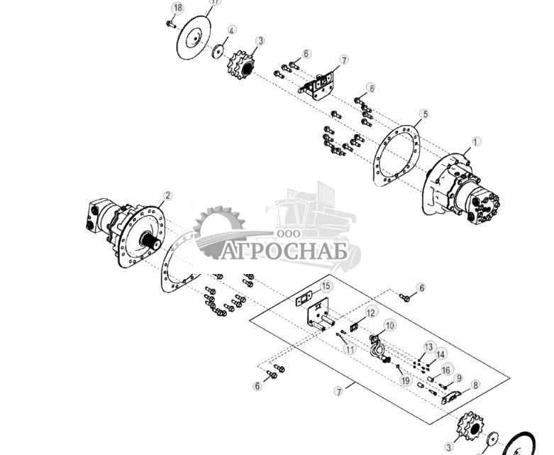 Двигатель гидростатического привода, электрогидравлическое управление, одна скорость - ST2554 183.jpg